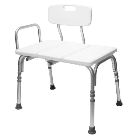 Carex Health Brands Carex Health Brands White Bath/Shower Seat Aluminum/Plastic 23 in. H X 31 in. L FGB15300